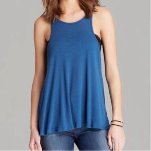NOT FOR SALE Free People Long Beach Swing Tank Blue